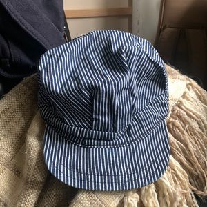 60s Vintage Hickory Stripe Conductor Hat